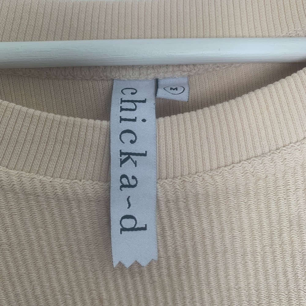 Beige Crew Neck Sweater with Texas Print - Picture 3 of 4